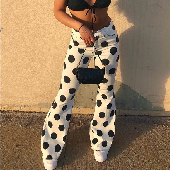 polka dot bell bottoms